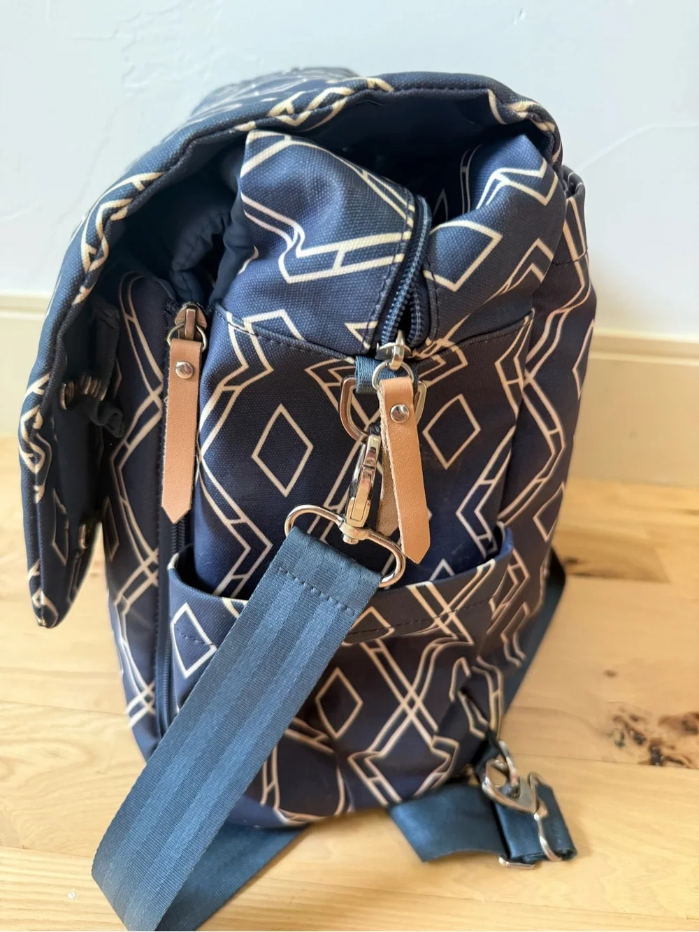 Petunia Pickle Bottom Boxy Backpack Glazed Indigo Diaper Bag